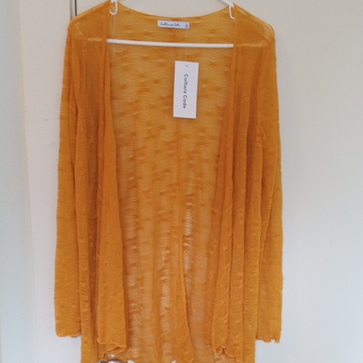 Brand New Culture Code Sheer Drape Cardigan